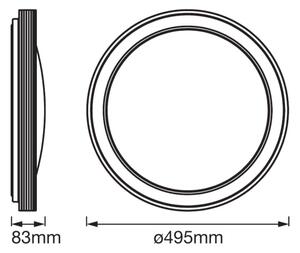 Ledvance - LED Stmievateľné stropné svietidlo SMART+ FRAME LED/32W/230V Wi-Fi