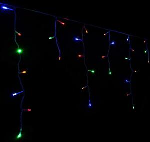 SPRINGOS LED kvaple 14,5 m, 300 LED, IP44, 8 svetelných módov s ovládačom, multicolor