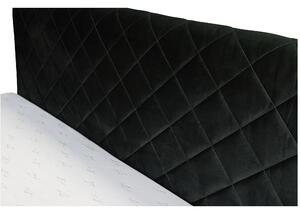 Posteľ s matracom CELESTE čiernozelená, 160x200 cm