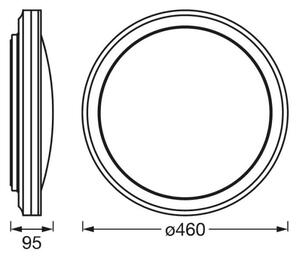 Ledvance -LED RGBW Stmievateľné stropné svietidlo SMART+ CIRCLE LED/28W/230V Wi-Fi