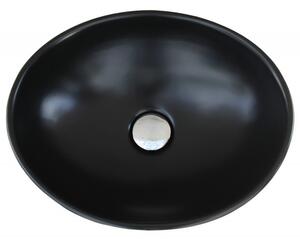 Keramické umývadlo na dosku Mexen ELZA 40 x 34 cm čierne