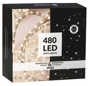SPRINGOS LED svetelný had Mikro 20 m, 480 LED, IP44, 8 svetelných módov, teplá biela