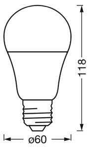 LED Stmievateľná antibakteriálna žiarovka A40 E27/9W/230V Wi-Fi - Ledvance