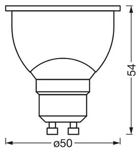 LED Stmievateľná antibakteriálna žiarovka PAR16 GU10/4,9W/230V Wi-Fi - Ledvance