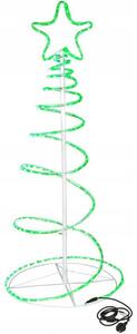 SPRINGOS LED špirálový stromček 135 cm, 192 LED, IP44, zelená
