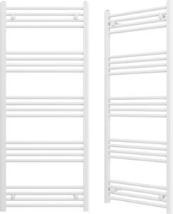 Granitan | Kúpeľňový radiátor Breno - 60x140 cm - Biely - Moderný dizajn - Integrovaný ohrievač uterákov