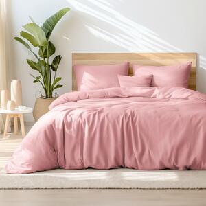 Goldea bavlnené posteľné obliečky - pastelovo ružové 140 x 200 a 70 x 90 cm