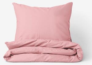 Goldea bavlnené posteľné obliečky - pastelovo ružové 140 x 220 a 70 x 90 cm