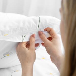 Goldea bavlnené posteľné obliečky - harmanček 150 x 200 a 50 x 60 cm