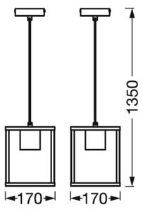 Ledvance - Luster na lanku DECOR NAIROBI 1xE27/15W/230V