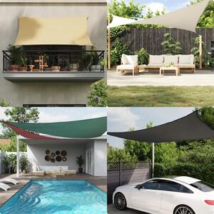 Maison Exclusive - Slnečná plachta Oxford tkanina Trojuholníková 4x5x5 m Taupe