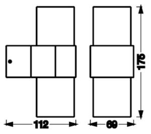 Ledvance - Vonkajšie nástenné svietidlo ENDURA ROTARY 2xGU10/5W/230V IP44