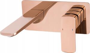 Skrytá umývadlová batéria Cubic Rose Gold