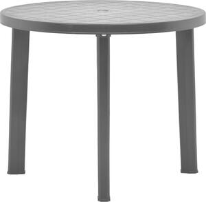 Maison Exclusive - Záhradný stôl antracitový 89 cm plast