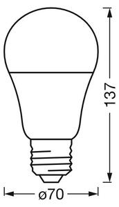 LED RGBW Stmievateľná žiarovka SMART+ E27/14W/230V 2700-6500K Wi-Fi - Ledvance