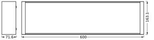 Ledvance - LED Stmievateľné stropné svietidlo OFFICE LINE LED/20W/230V 60 cm + DO