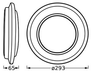 Ledvance - LED Stropné svietidlo ORBIS BERLIN LED/16W/230V strieborná