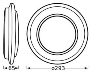 Ledvance - LED Stropné svietidlo ORBIS BERLIN LED/16W/230V čierna