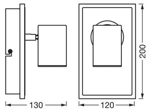Ledvance - LED Nástenné bodové svietidlo DECOR MARS LED/16,5W/230V