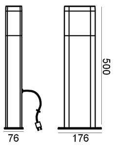 Ledvance - LED Vonkajšia lampa DALLAS LED/4W/12V IP44