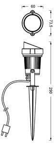 Ledvance - LED Vonkajšia lampa SPOT SPIKE LED/1W/12V IP44