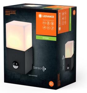 Ledvance - Vonkajšie nástenné svietidlo so senzorom FIGO SQUARE 1xE27/20W/230V