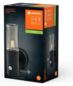 Ledvance - Vonkajšie nástenné svietidlo so senzorom FIGO CYLINDER 1xE27/20W/230V