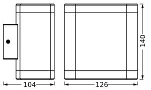 Ledvance - LED Vonkajšie nástenné svietidlo ENDURA STYLE DALLAS LED/9W/230V IP44