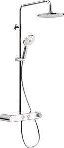 Duravit Shower Systems sprchová súprava nástenná s termostatom WARIANT-chrómová-bielaU-OLTENS | SZCZEGOLY-chrómová-bielaU-GROHE | chrómová-biela TH438