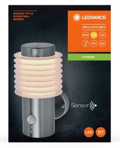Ledvance - LED Vonkajšie nástenné svietidlo so senzorom RONDO LED/9,5W/230V IP44