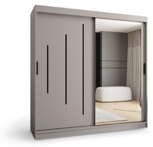 Šatníková skriňa Rubino Y2 200x200x62 - kašmír