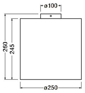 Ledvance - Stropné svietidlo DECOR CARDBOARD 1xE27/15W/230V pr. 25 cm