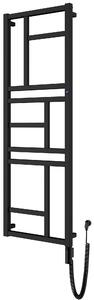 Instal Projekt Mondrian elektrický radiátor 83.2x40 cm čierna MONE-40/80C75+GH-03C2