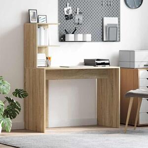 Maison Exclusive – Písací stôl, materiál: drevotrieska, povrchová úprava: Sonoma dub, rozmer: 102 x 50 x 124 cm