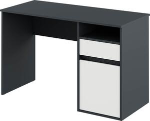 Kondela PC stôl Bili New - grafit / biela