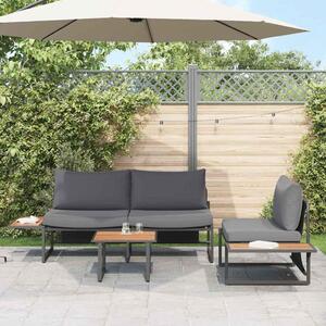 Maison Exclusive - Záhradný jedálenský set 3 pcs Antracit Oceľ