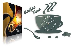ModernClock Nástenné hodiny Coffee šedé