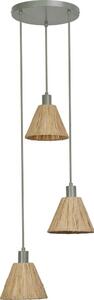 Ledvance - Luster na lanku DECOR RAFFIA 3xE27/15W/230V rafia