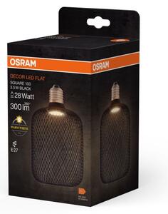 LED Žiarovka DECOR FLAT E27/3,5W/230V 2700K čierna - Osram