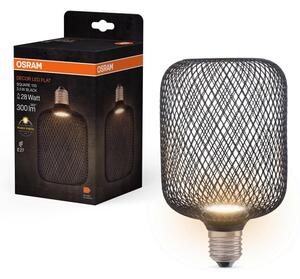 LED Žiarovka DECOR FLAT E27/3,5W/230V 2700K čierna - Osram