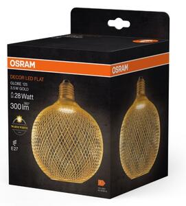 LED Žiarovka DECOR FLAT G125 E27/3,5W/230V 2700K zlatá - Osram
