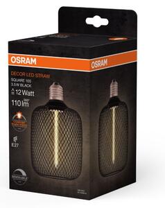 LED Stmievateľná žiarovka DECOR FILAMENT E27/3,5W/230V 1800K čierna - Osram