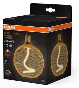 LED Stmievateľná žiarovka DECOR FILAMENT G125 E27/3,5W/230V 1800K zlatá - Osram