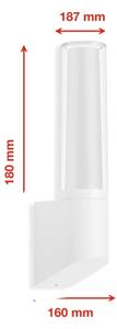 Telefunken 311306TF - LED vonkajšie nástenné svietidlo LED/8W/230V 4000K IP44 biela