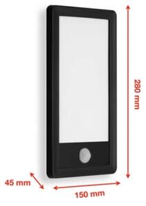 Telefunken 313905TF -LED Vonkajšie svietidlo so senzorom LED/16W/230V IP44
