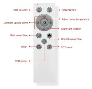 Telefunken 318806TF - LED RGBW Stmievateľné stropné svietidlo LED/24W/230V + DO