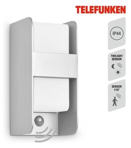 Telefunken 321104TF-Vonkajšie nástenné svietidlo so sen. 1xE27/12W/230V IP44 biela