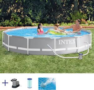 Intex 26712GN, 6503 L, Rámový bazén, Dospelý a diea, Modrá, edá, 24,9 kg