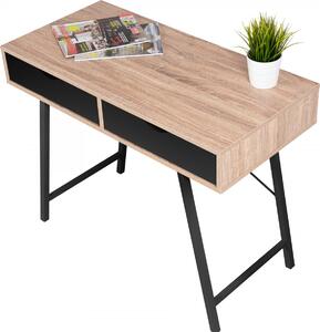 Tutumi Písací stôl Loft drevo/čierny