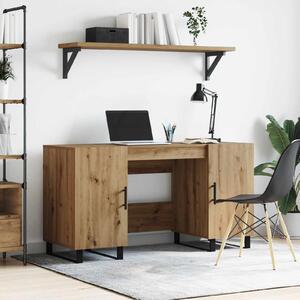 Maison Exclusive – písací stôl z drevovláknitej dosky s povrchovou úpravou imitujúcou orechové drevo, rozmer 140 x 50 x 75 cm